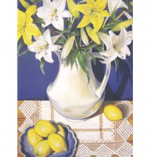 WATERMARK GREETING CARD LILIUMS LEMONS & LACE